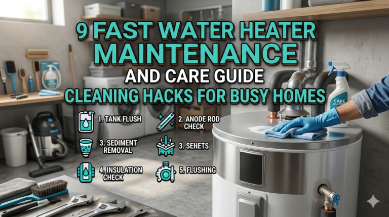 9 Fast Water Heater Maintenance and Care Guide Cleaning Hacks for Busy Homes