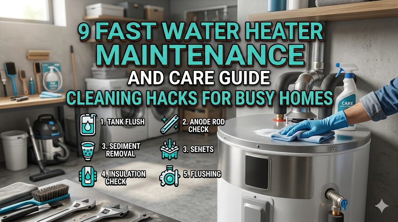 9 Fast Water Heater Maintenance and Care Guide Cleaning Hacks for Busy Homes