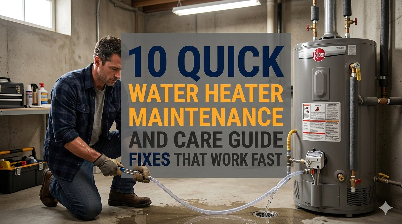 10 Quick Water Heater Maintenance and Care Guide Fixes That Work Fast
