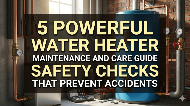 5 Powerful Water Heater Maintenance and Care Guide Safety Checks That Prevent Accidents