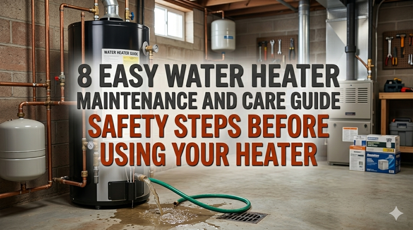 8 Easy Water Heater Maintenance and Care Guide Safety Steps Before Using Your Heater