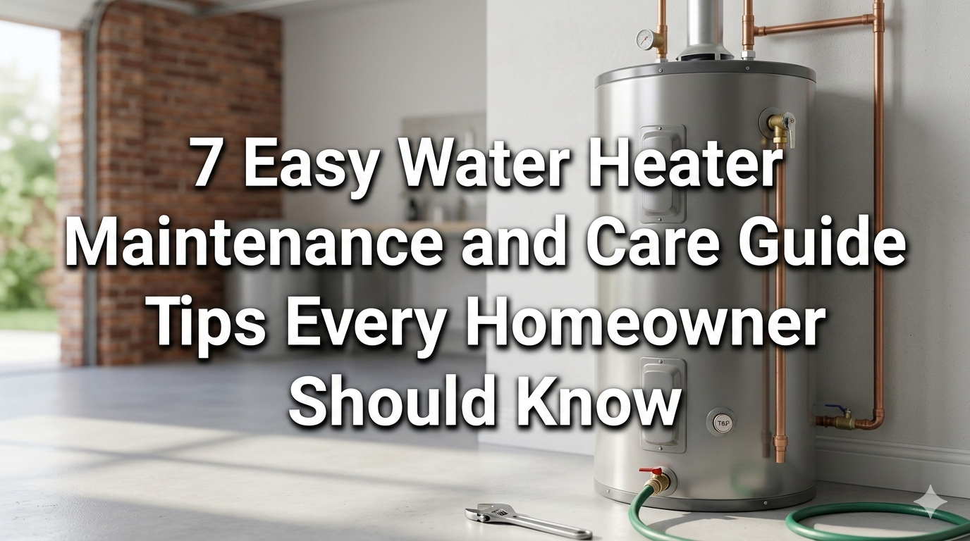 7 Easy Water Heater Maintenance and Care Guide Tips Every Homeowner Should Know