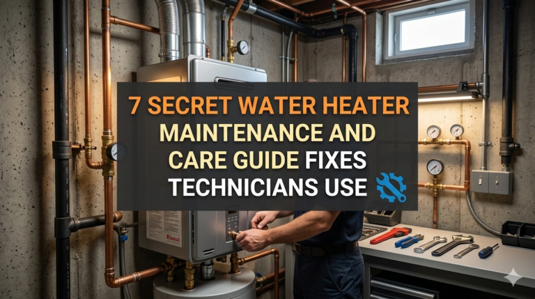 7 Secret Water Heater Maintenance and Care Guide Fixes Technicians Use