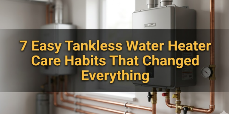 7 Easy Tankless Water Heater Care Habits That Changed Everything